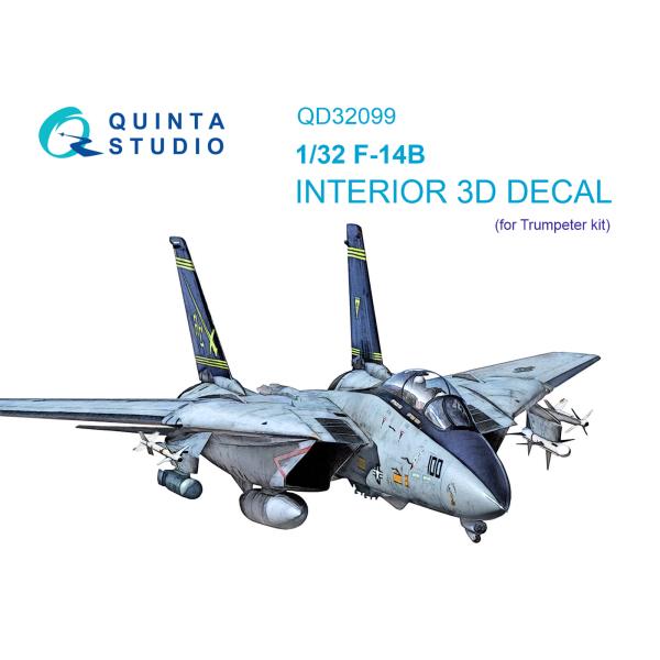 QUINTA STUDIO(QD32099)1/32 F-14B トムキャット内装3Dデカール