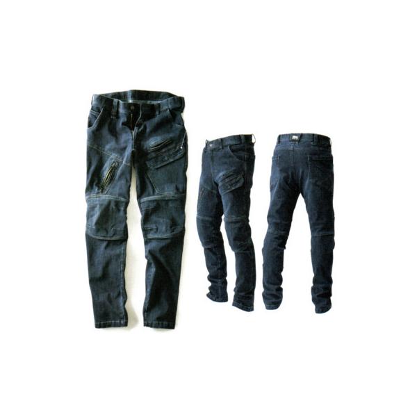 種類1：4 コン/3L ディスカウント 寅壱 デニムカーゴパンツ 8910-219