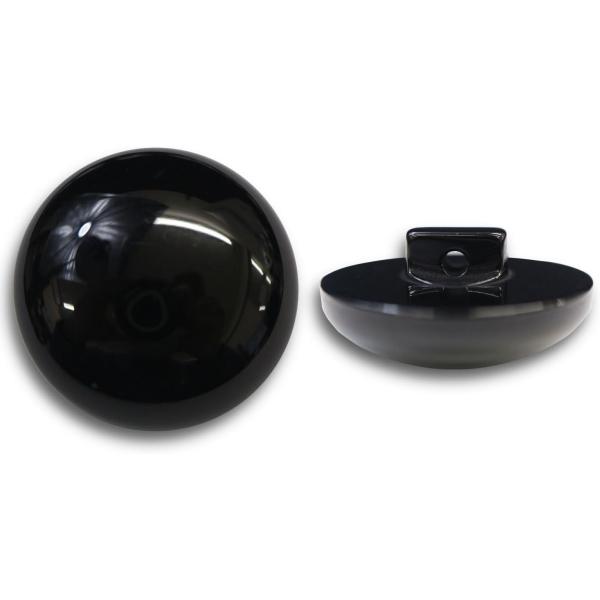 ●【サイズ】直径約30mm　【数量】6個●【ボタンの形】足つき キノコ型　【材質】樹脂　【カラー】ブラック ツヤあり●【用途】ボタンの取れてしまった衣類のボタンとして。バッグや小物にもおすすめです。●【特徴】糸通し用の足がついた、衣類に合わ...