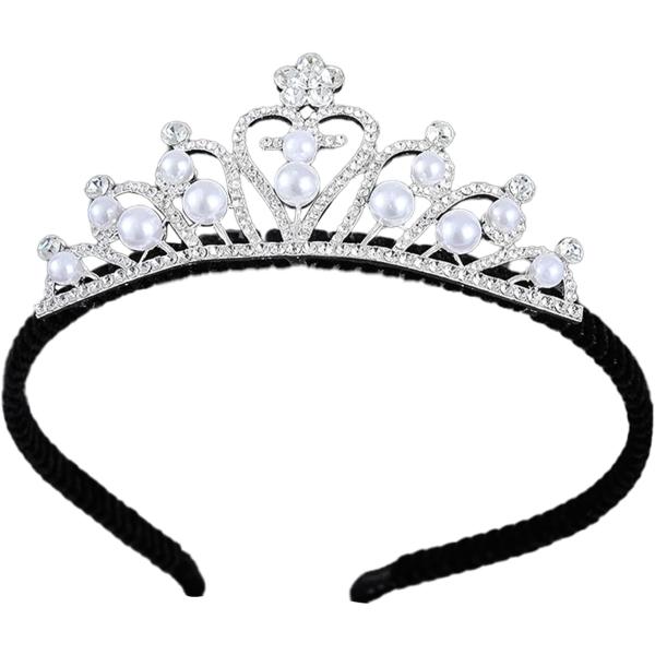 【サイズ】直径約11.5cmx高さ約4.5cm【入り数】1個入り【重さ】約30.4g【カラー】王冠部分：シルバー・ホワイト、カチューシャ部分：ブラック【材質】王冠部分：合金・ラインストーン、カチューシャ部分：PVC・鋼【用途】ラインストーン...