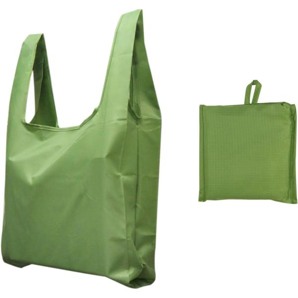 エコバッグ 折畳み 大容量 マチ付き 撥水 約38.5x41x15.5cm 緑 ショッピング きらきらぷんぷん丸 ECB-002