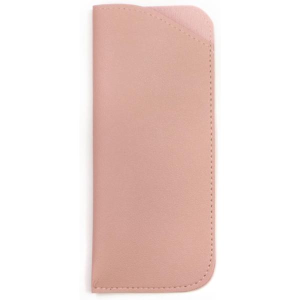 ●【サイズ】約7.5x17.5cm●【収納できる眼鏡の目安サイズ】厚み約3cm 約15x5cm（形状によっては入らないこともあります。）●【材質】PUレザー●【カラー】ピンク●【特徴】眼鏡が取り出しやすい、シンプルなデザインの革製メガネケー...
