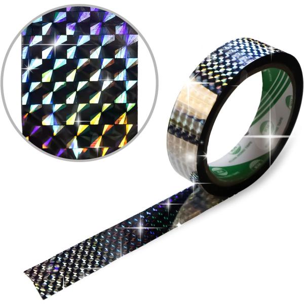 ●【サイズ】約24mm×50m●【カラー】シルバー 【材質】ホログラム加工シール（粘着あり）●【詳細】ホログラム加工が表面に施された、キラキラ光るテープです。●すぐに貼れるシールタイプの商品です。デコレーション・ラッピングに最適の商品です。...