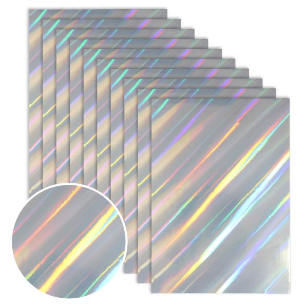きらきらぷんぷん丸 ホログラムシール オーロラ柄【10枚入】ホログラム