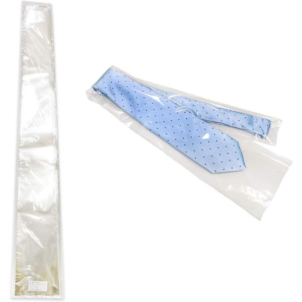 【サイズ】横760mm x 縦115ｍｍ　開口部分側：55ｍｍ 【材　質】 OPP(オーピーピー) 【枚　数】100枚 【カラー】 透明　　　　　 　　 【厚　み】 30ミクロン 【特　徴】ネクタイの包装・ラッピングに最適な、ネクタイ専用の...