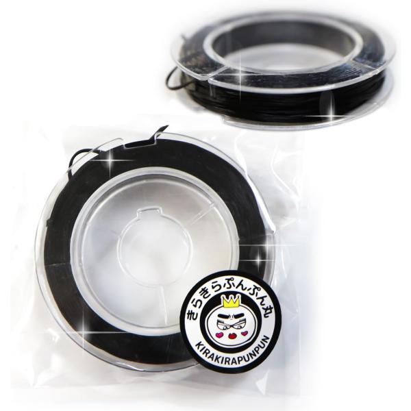 ●【オペロンゴムの太さ】約1mm　【オペロンゴムの全長】約10m●【カラー】ブラック（黒）●【オペロンゴムの材質】ポリウレタン●【商品説明】天然石やパワーストーンのブレスレット制作、ゴムの入れ替え修理用におすすめの手芸用ゴムです。●細い繊維...