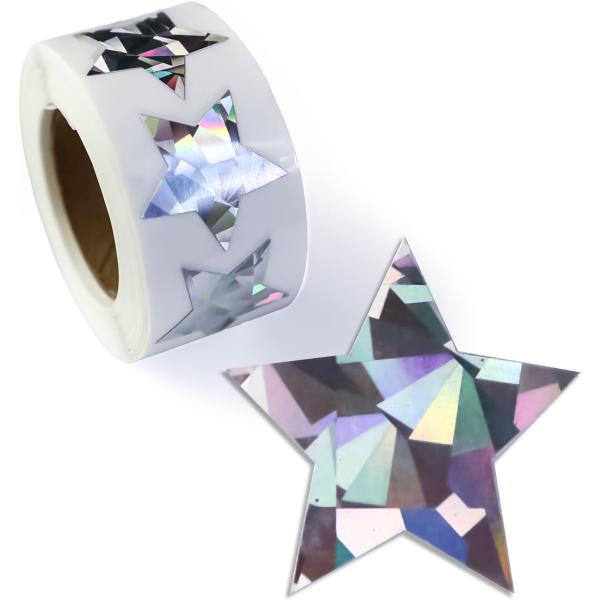 ロールシール クリアホロ コンプ きらきらぷんぷん丸 オーロラロールシール 銀 シルバー 星シール