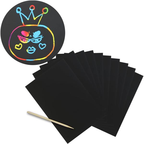 きらきらぷんぷん丸 スクラッチアート 10枚入り B5サイズ 約182×257mm