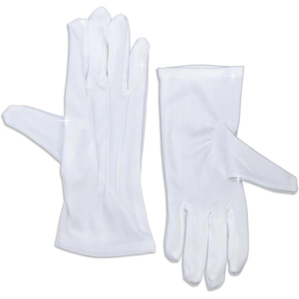 ●【サイズ】メンズ・レディースともにお使いいただけるフリーサイズです。●【材質】ポリエステル　【内容量】1組●【カラー】ホワイト●【特徴】礼装用の白手袋です。フォーマルなシーンにはもちろん、運転時や警備時の手袋としてもおすすめです。●通期性...