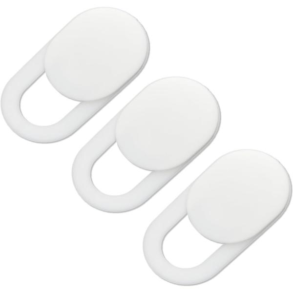 ●【カメラカバーのサイズ】約18×9×0.7mm　【スライド穴部分】約5×5mm●【個　数】3個●【色】ホワイト●【素　材】樹脂●【特　徴】ハッキングなどによる盗撮を防ぎ、プライバシーを保護するスライド式のカメラカバーです。