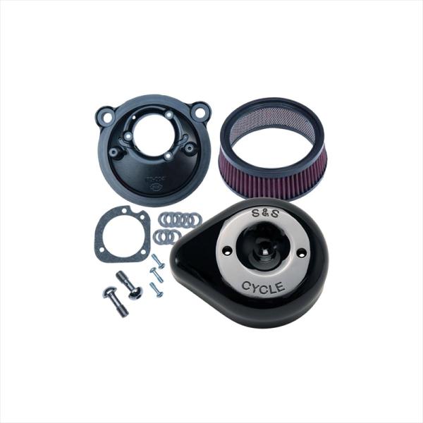 S＆S ステルス エアクリーナーキット ティアドロップ グロスブラック スポーツスター 07-22 170-0527B