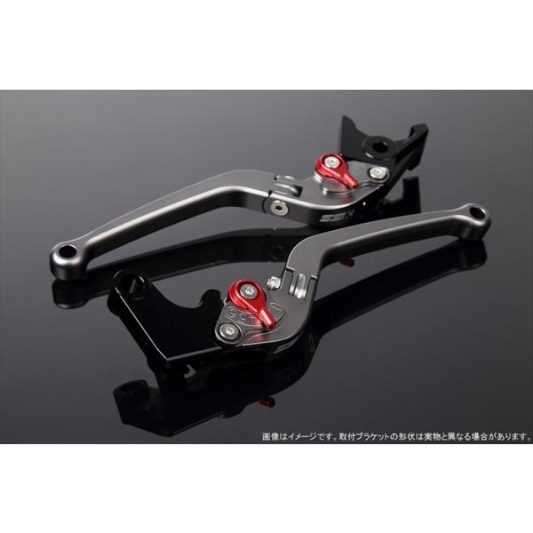 バイクパーツ ハンドル エスエスケイ スピードラ アジャストレバー スタンダード可倒式 Mチタン/Mレッド GSX250R Vストローム250 LVAM048TM-RD