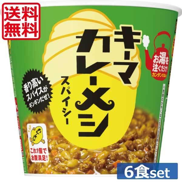 他サイト： 送料無料 日清食品 キーマカレーメシ スパイシー 105g×1箱 【6個】の商品画像