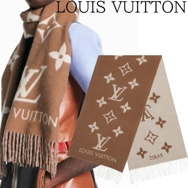 ルイヴィトン Louis Vuitton カシミヤ モノグラムマフラー ストール　M76067 レディース プレゼント ギフト 送料無料