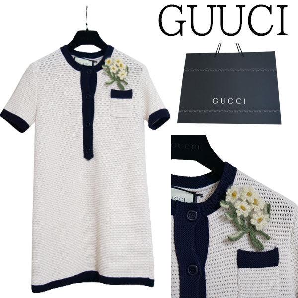 Gucci グッチ フラワーブローチニットワンピース Xkbkn 9174 入学 送料無料ギフト包装 人気 プレゼント World Closet 通販 Yahoo ショッピング