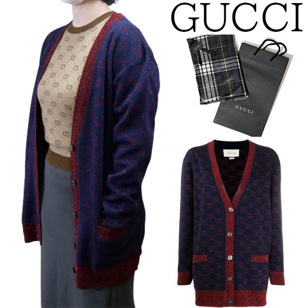 GUCCI グッチ GGジャカード ウール カーディガン 605910 XKAHT 4668