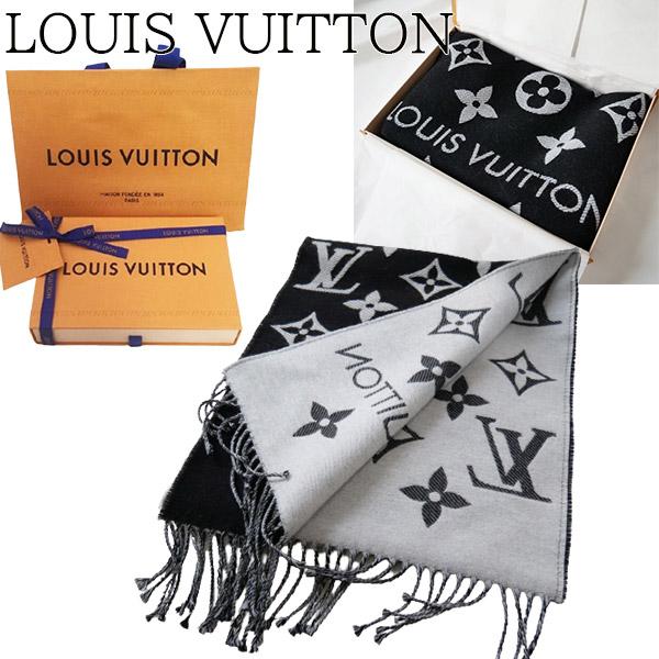 ルイヴィトン Louis Vuitton ロングフリンジ ウールマフラー M77853