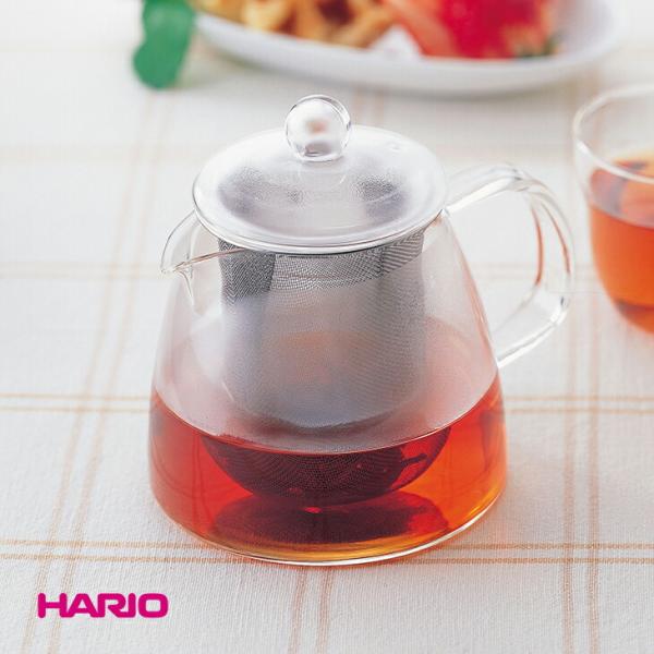 ハリオ耐熱どっしりポット カゴ網付き 700ml 耐熱ガラス ハリオ