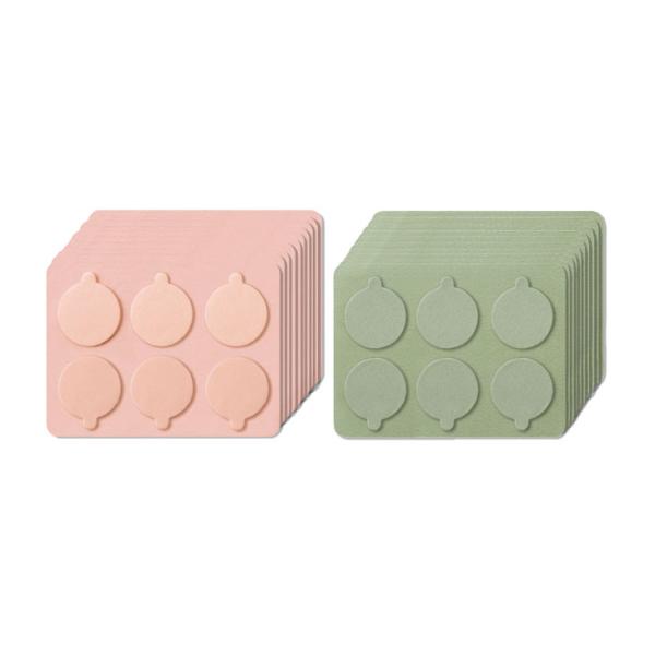 フェムオンテック 温灸専用 粘着シール（無香／よもぎ）各60枚入りデジタルお灸「フェムオンテック 温灸」を肌にしっかり固定する専用の交換用粘着シールです。たっぷり使える60枚セットで、毎日の温活習慣をサポートします。1. 毎日使える！たっぷ...