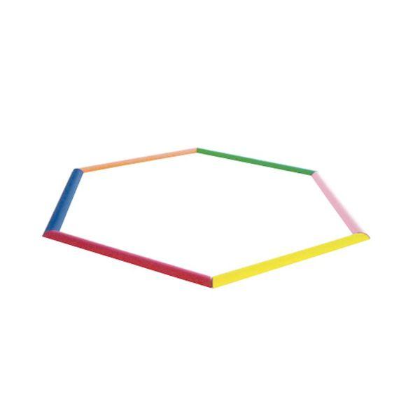 バランス感覚を養うかまぼこ形の平均台。柔らかいEVAスポンジ製。直線、ジグザグ、六角形など形を変えていろいろな遊びができます。赤・青・黄・緑・ピンク・オレンジの6色1組セット。