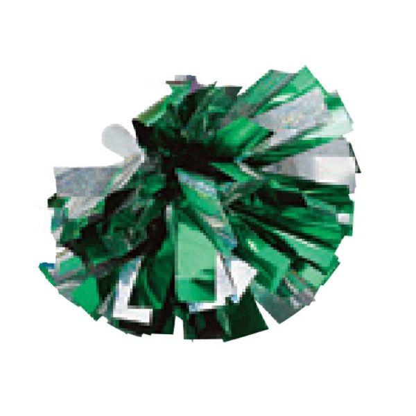 カラーとホログラムのフィルムが交互に重なり、キラキラ輝くカラフルでボリューム感 たっぷりのポンポンです。取っ手付で誰にでも持ちやすくなっています。完成品ですので、 フィルムを広げる手間もかかりません。