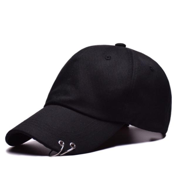 韓国 リング付き キャップ 黒 帽子 ヒップホップ 男女兼用 並行輸入品 ファッション アパレル 韓流 メンズ レディース ベースボール Buyee 日本代购平台 产品购物网站大全 Buyee一站式代购 Bot Online