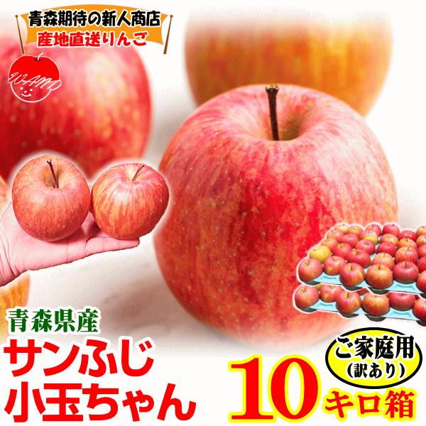 青森 りんご 10kg箱 サンふじ 小玉 訳あり クール便対応 / 常温 青森 りんご 10kg箱 サンふじ 小玉 訳あり クール便対応 / 常温