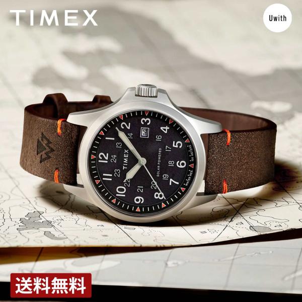 メンズ 腕時計  TIMEX タイメックス エクスペディションノース ソーラー ブラウン ソーラーク...