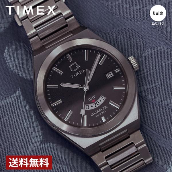 【ブランド直営店】[レビュー特典あり]タイメックス 腕時計 TIMEX Q Timex GMT グレー TW2Y12100 腕時計 爆買