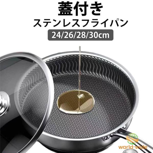 焦げ付き防止 ステンレス鋼フライパン ハニカム フライパン 油煙なし鍋 ステンレス 調理器具 くっつかない ステンレスフライパン 体に害のないフライパ