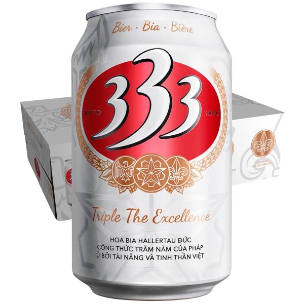 【入数不足19本】 333 バーバーバー ビール 330ml 19本 缶 ベトナム ピルスナー 正規輸入品 海外 ギフト プレゼント お中元 お歳暮 Beer Vietnam