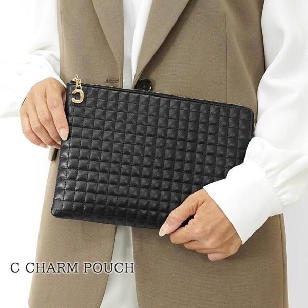 CELINE セリーヌ レディース クラッチバッグ C CHARM POUCH 10B813BFL