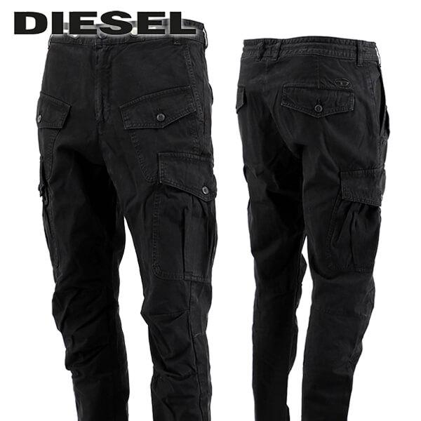 完売御礼 ディーゼル DIESEL メンズ カーゴパンツ P JOFFE A06248 0DGAL ウォッシュブラック 9XX セール