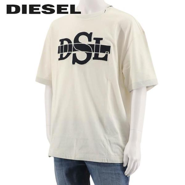 ディーゼル DIESEL メンズ Tシャツ T WASHROT A08566 0EFAN ホワイト ブラック 141B