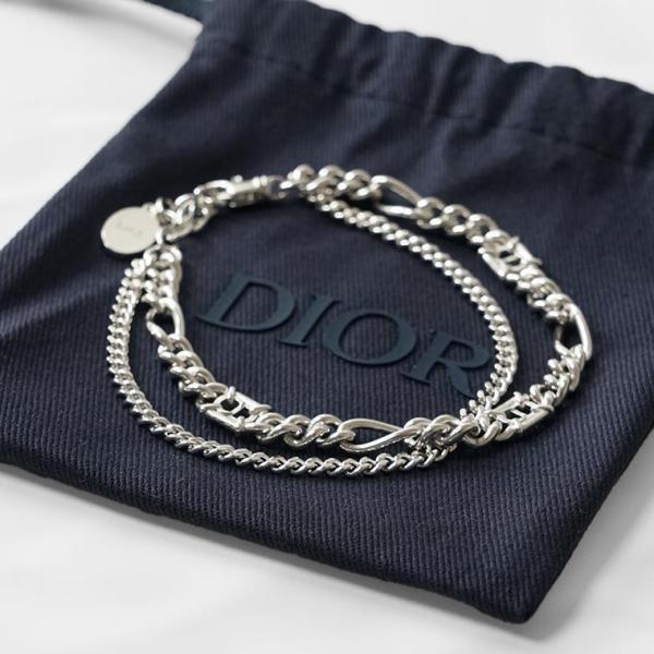 Dior シルバー ブレスレット 正規品 Dior シルバーブレスレットアクセサリー