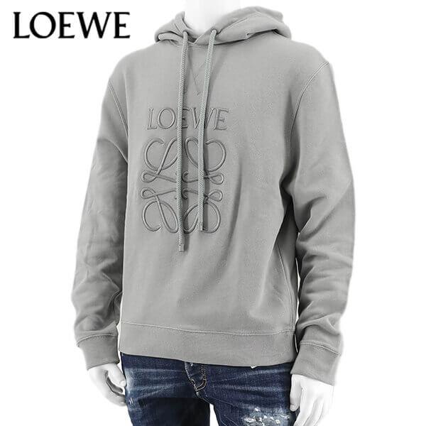 完売御礼 ロエベ LOEWE メンズ パーカー ANAGRAM TONAL HOODIE H526Y25X02 MEDIUM GREY グレー  1210 23ss