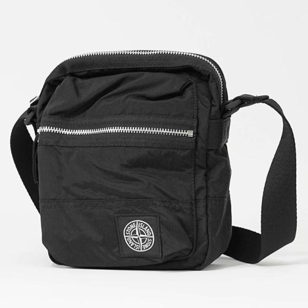 ストーンアイランド　stone  ショルダーバッグ ブラック Stone Island ストーンアイランド クロスバッグ ショルダー
