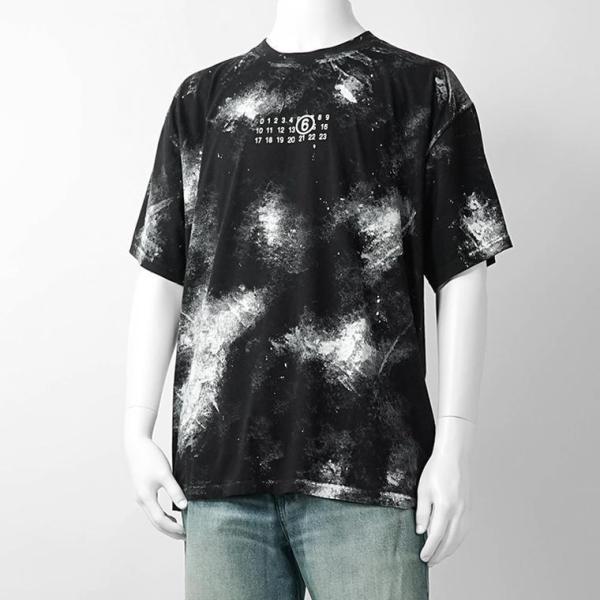 エムエムシックス メゾンマルジェラ MM6 Maison Margiela メンズ Tシャツ SH2GC0039 M20048 BLACK ブラック 900 26ss