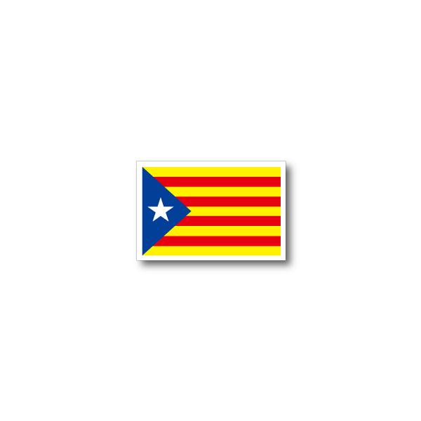 カタルーニャ旗マグネット(スペイン) Sサイズ 5×7.5cm　磁石・マグネットステッカー 耐候 耐UV 耐水