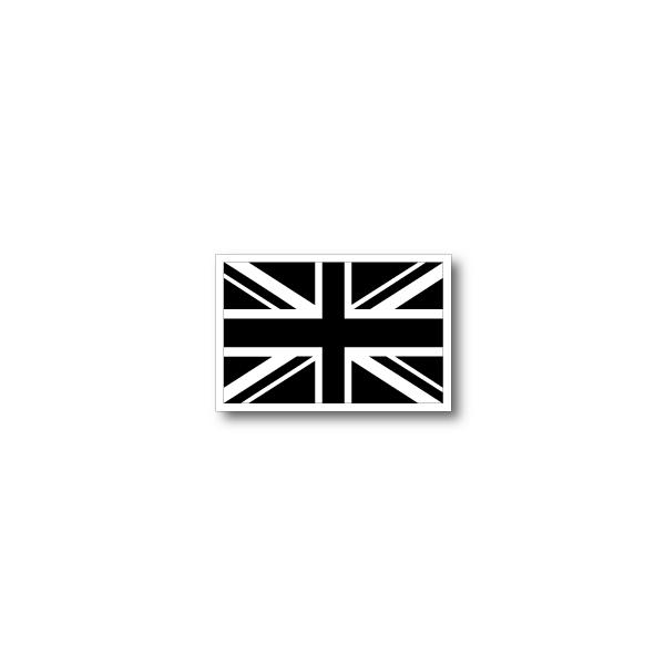 イギリス国旗ユニオンジャック<ブラック>マグネット Mサイズ 8×12cm　磁石・マグネットステッカー 耐候 耐UV 耐水