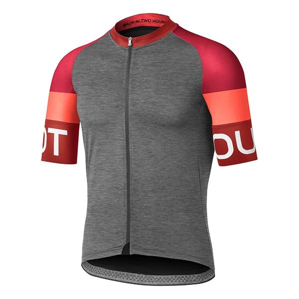 SALE】ドットアウト Spin Jersey 85S.ダークグレー/シェードオブレッド