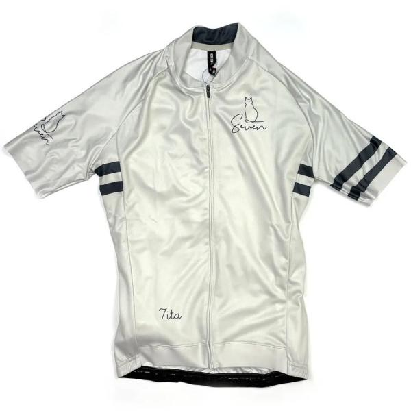 セブンイタリア Cafe Cat Lady Jersey クリーム レディース