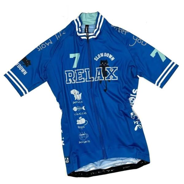 セブンイタリア Relax Cat Lady Jersey ネイビー レディース