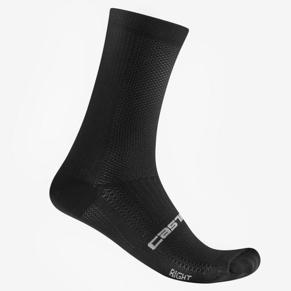 カステリ 4525026 ESPRESSO 18 SOCK 010.ブラック