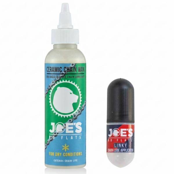 JOE’S NO FLATS セラミックチェーンワックス ドライコンディション 125ml+ルブアプリケーター15mlセット