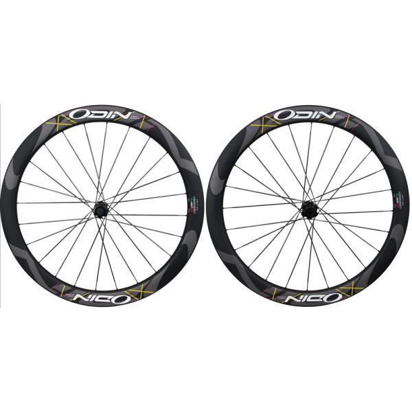 【ホイール前後セット】ODIN SS50 ODIN D50 チームホワイト カーボンホイール 前後セット : ワールド