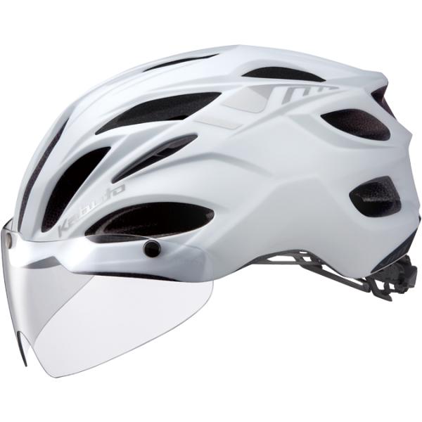 OGK VITT(ヴィット) マットモノホワイト S/M【沖縄・離島への配送不可】 OGKカブト ヴィット（VITT） マットモノホワイト シールド付き