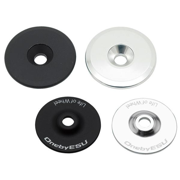 ※沖縄県への発送に送料無料は適用されません。購入金額に関わらず通常送料に別途加算されます。スージーステムの外径にジャストフィットする1-1/8” トップキャップです。 厚みも2.5mm と極薄です。  対応ヘッド：1-1/8”  外径:33...