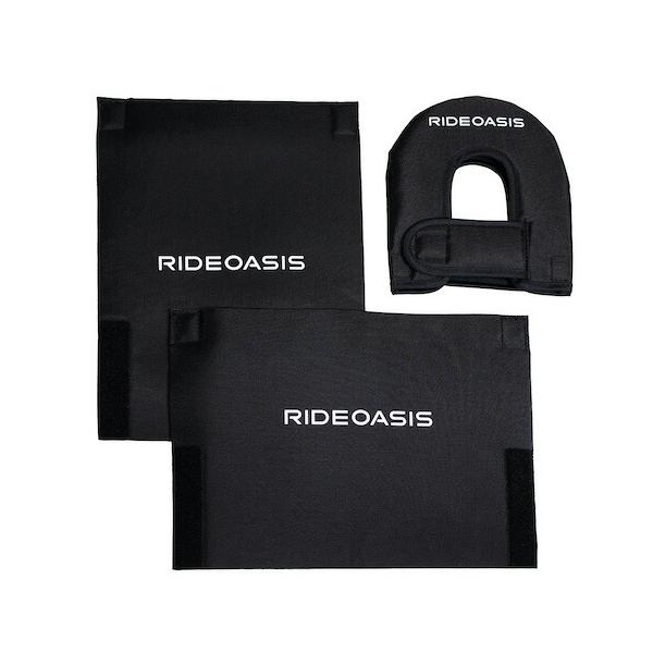 沖縄県への発送に送料無料は適用されません。購入金額に関わらず通常送料に別途加算されます。  クルマに自転車を積載する際に、ディスクローターなどで自転車に傷が付かないようにするプロテクターのセット。 製造は国内メーカーのオーストリッチ製 フレ...