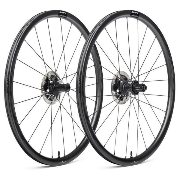 Scope R3.A ホイールセット (ブラックロゴ) スコープ R3.A Disc TLR SKF HG 前後セット ブラック : ワールド